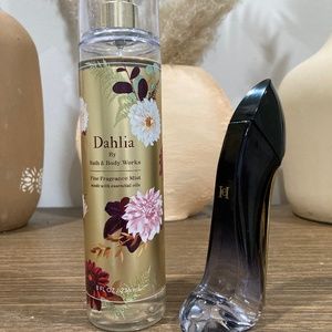 Carolina Herrera Good Girl Legere and Bath & Body Works Dahlia